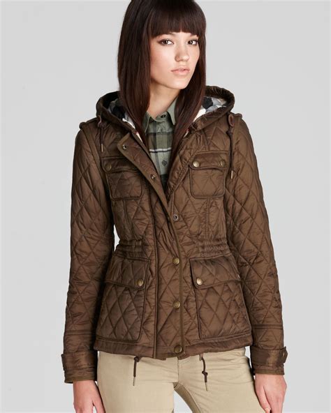 Burberry quilted jacket with hood